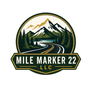 Mile Marker 22 scenic road badge